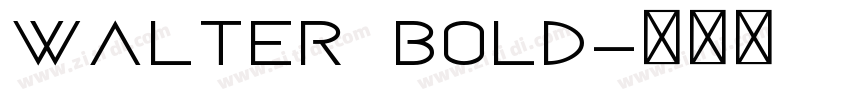 Walter Bold字体转换